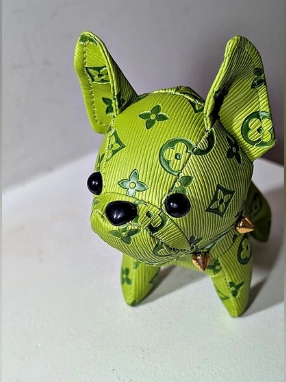 Monogram Fashion Lime Green Key Chain Or Bag Charm